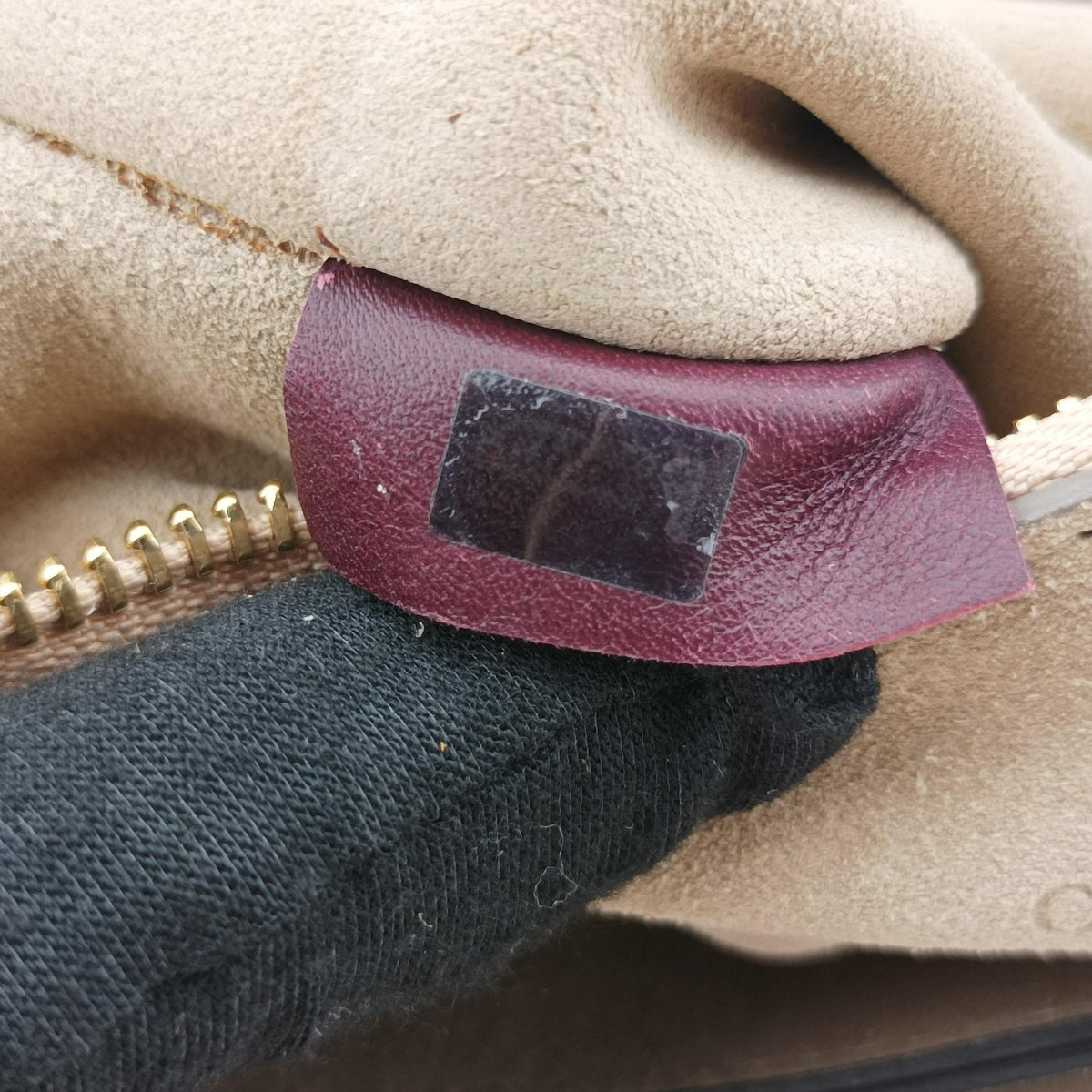 Vintage Chloe FAYE Burgundy Suede × leather  shoulderbag | stylenewstar