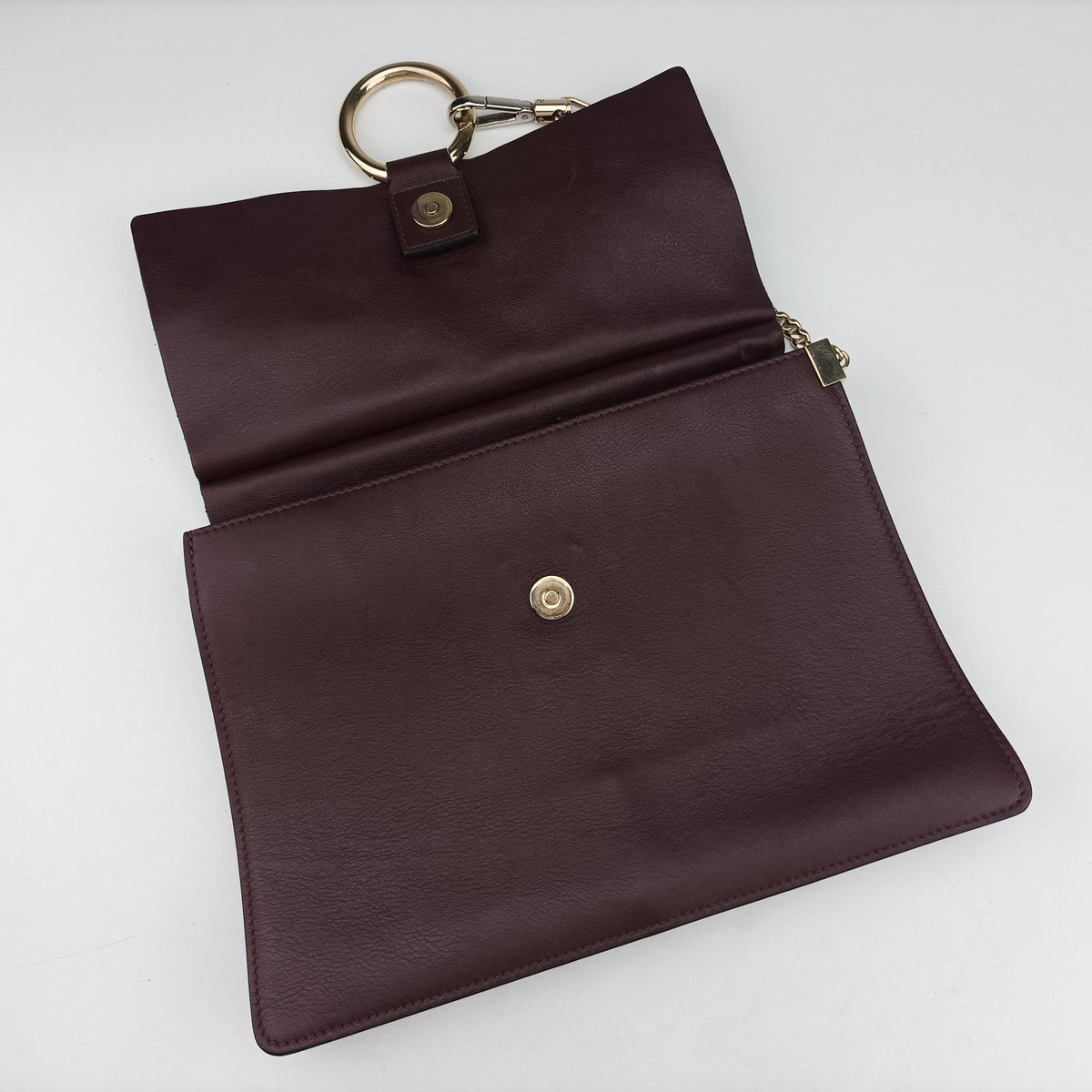 Vintage Chloe FAYE Burgundy Suede × leather  shoulderbag | stylenewstar