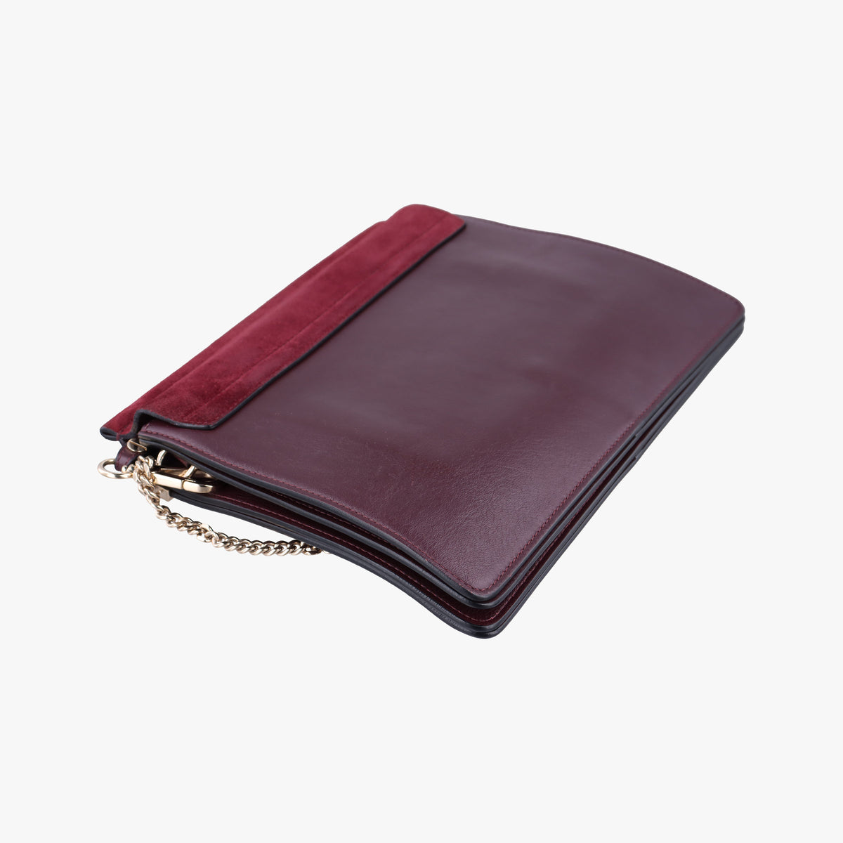 Vintage Chloe FAYE Burgundy Suede × leather  shoulderbag | stylenewstar