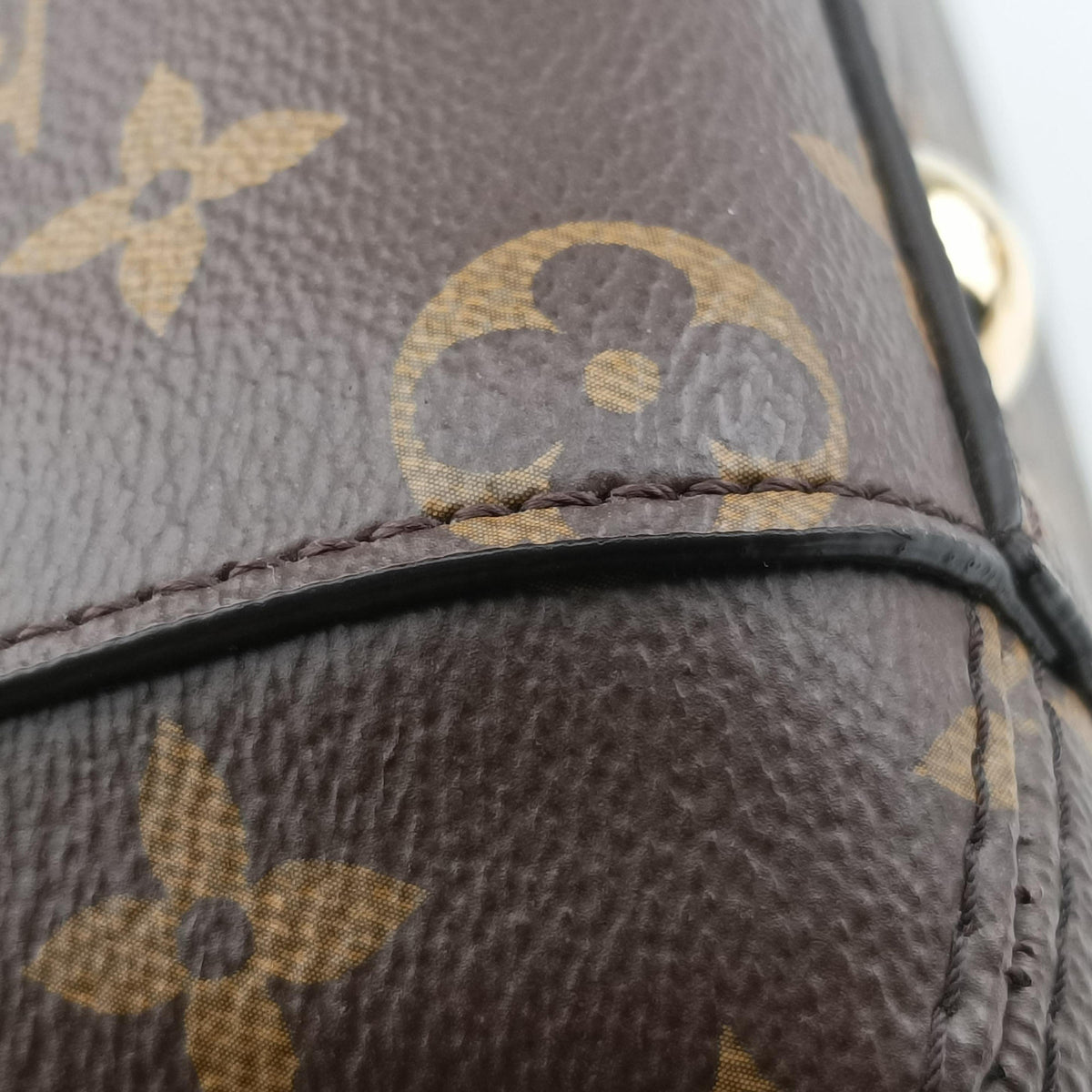 Pre-owned Louis Vuitton Montaigne BB Brown Monogram canvas×calf leather M41055 shoulderbag | stylenewstar