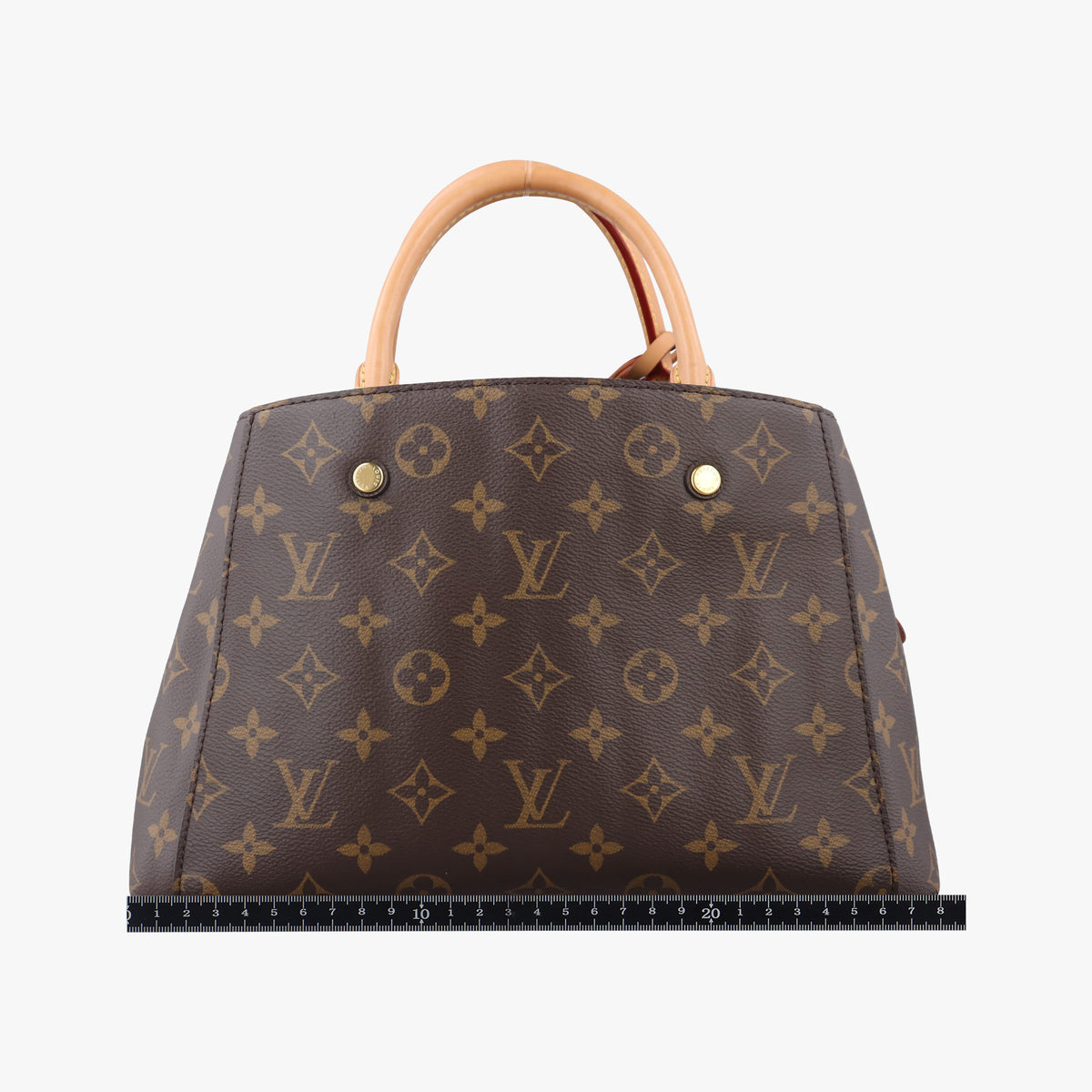 Pre-owned Louis Vuitton Montaigne BB Brown Monogram canvas×calf leather M41055 shoulderbag | stylenewstar