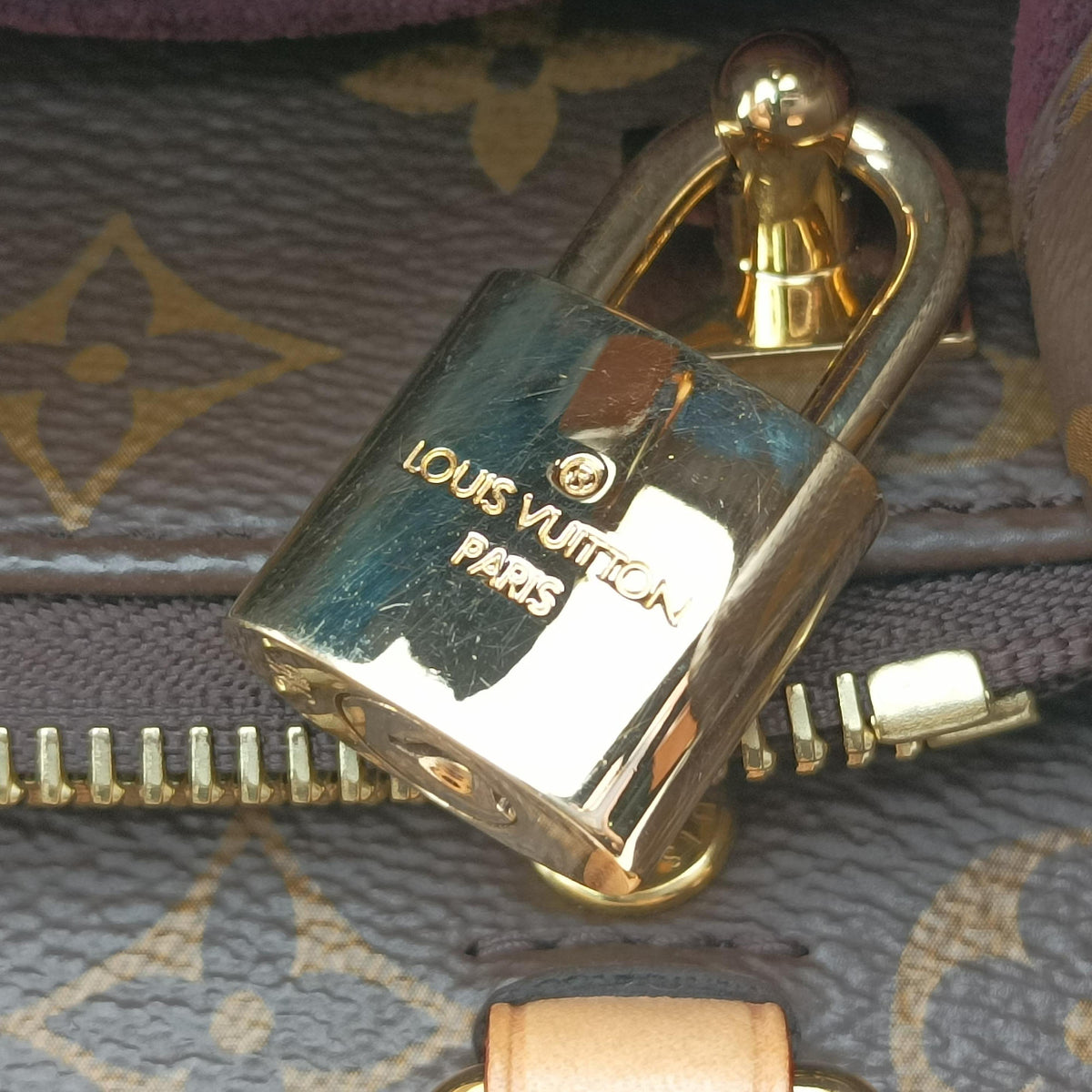 Pre-owned Louis Vuitton Montaigne BB Brown Monogram canvas×calf leather M41055 shoulderbag | stylenewstar