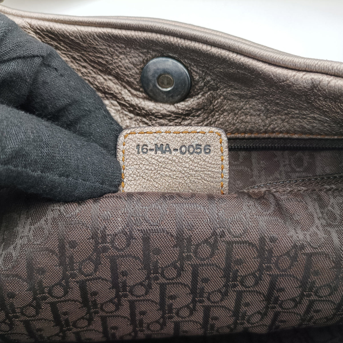 Pre-owned Christian Dior Gaucho Golden Leather  handbag | stylenewstar