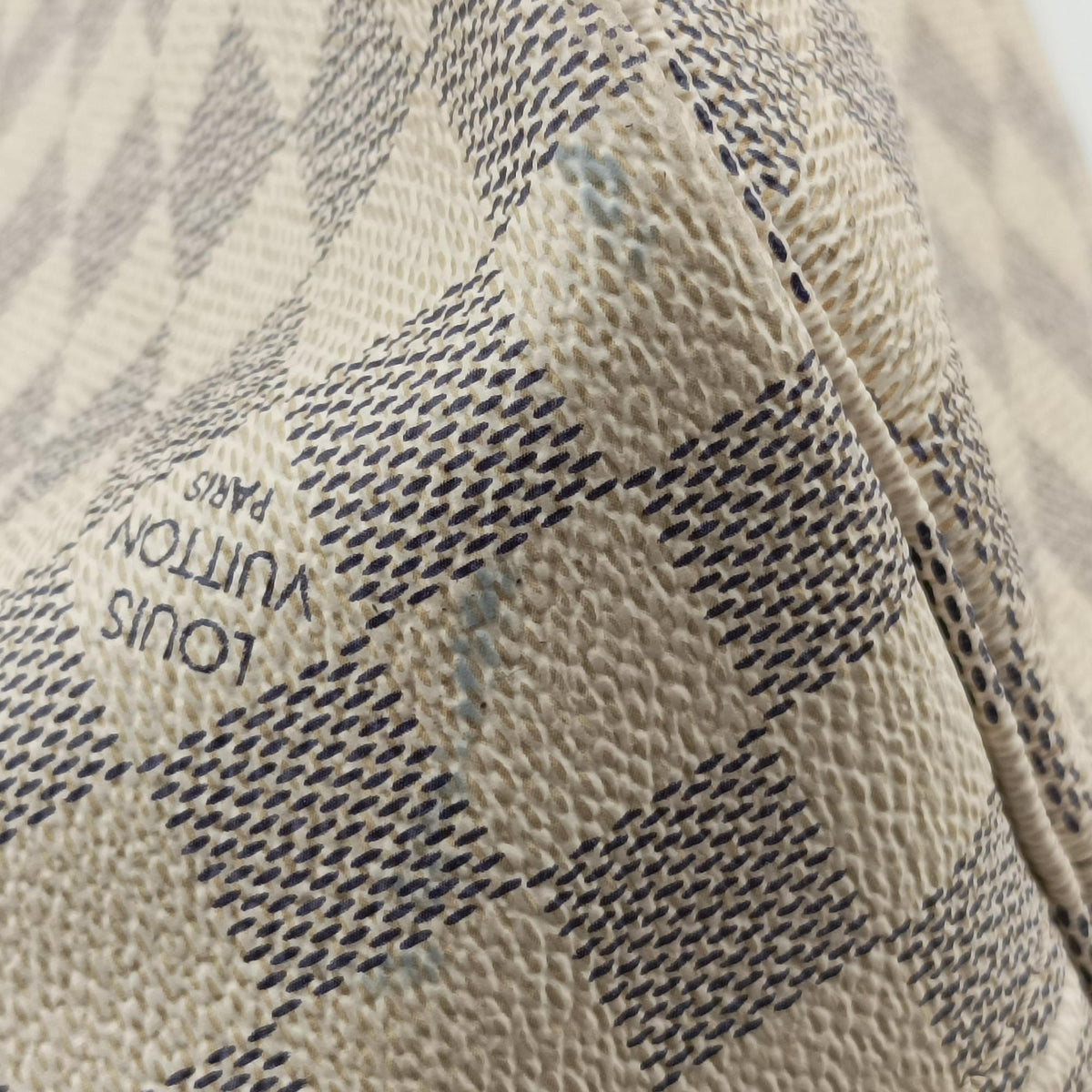 Pre-owned Louis Vuitton Neverfull MM Azur Damier Canvas N51107 handbag | stylenewstar