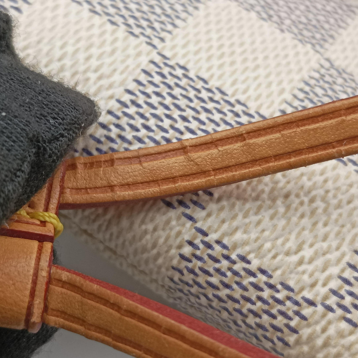 Pre-owned Louis Vuitton Neverfull MM Azur Damier Canvas N51107 handbag | stylenewstar