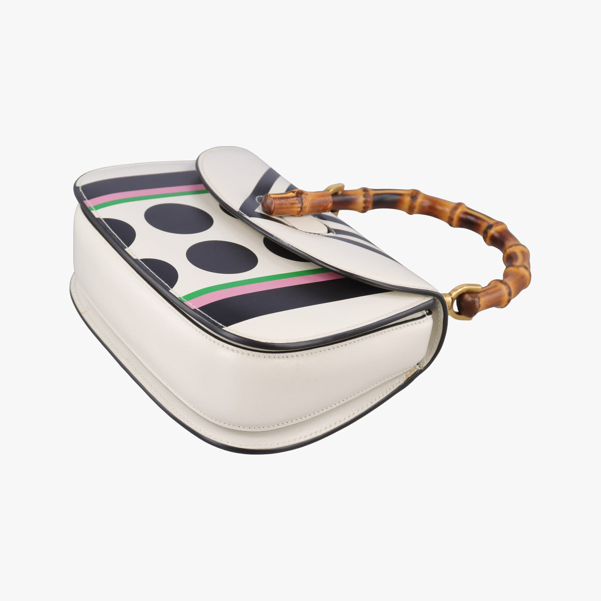 Pre-owned Gucci New Bamboo Multicolor Leather 675797 shoulderbag | stylenewstar