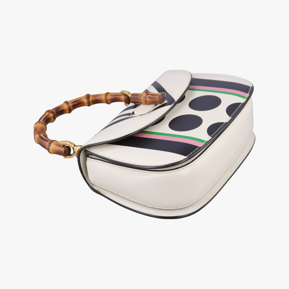 Pre-owned Gucci New Bamboo Multicolor Leather 675797 shoulderbag | stylenewstar