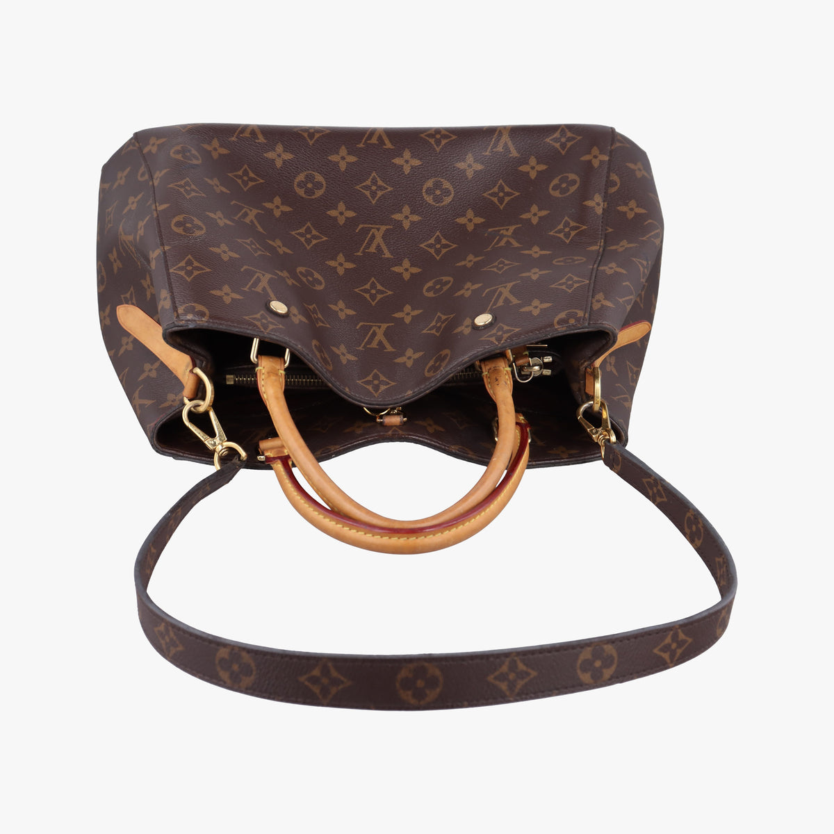 Pre-owned Louis Vuitton MONTAIGNE MM Brown Monogram Canvas M41056 shoulderbag | stylenewstar