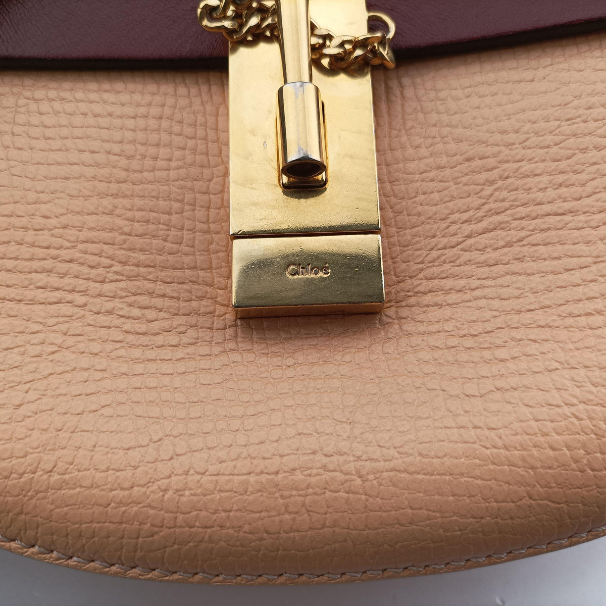 Secondhand Chloe DREW Beige Leather  shoulderbag | stylenewstar