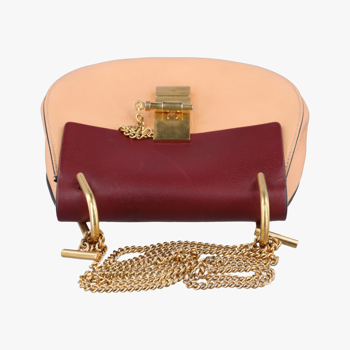 Secondhand Chloe DREW Beige Leather  shoulderbag | stylenewstar