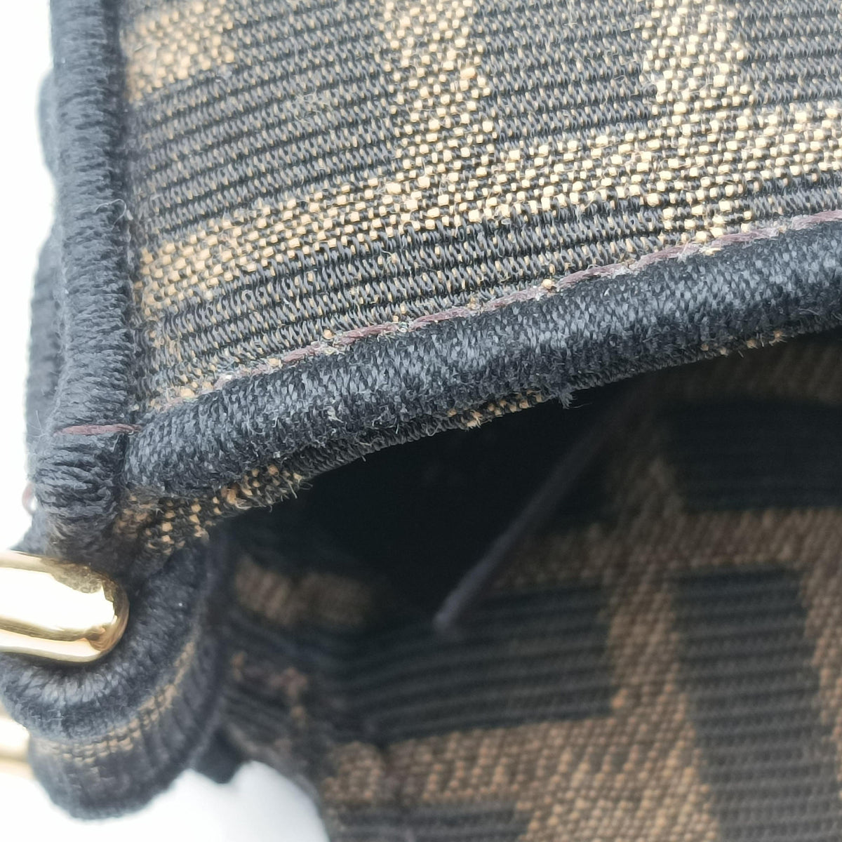 Pre-owned Fendi BAGUETTE Brown canvas 8BS017 shoulderbag | stylenewstar