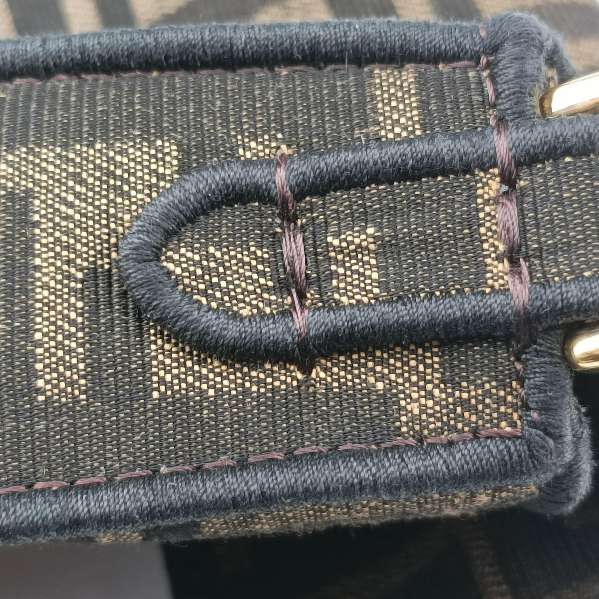 Pre-owned Fendi BAGUETTE Brown canvas 8BS017 shoulderbag | stylenewstar