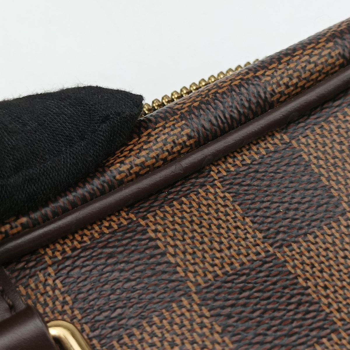 Pre-owned Louis Vuitton Porte Documents Voyage EBENE Damier Canvas N41124 handbag | stylenewstar