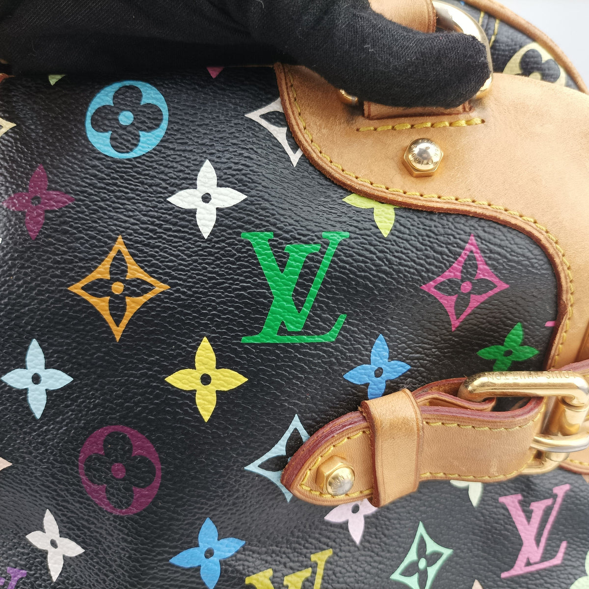 Pre-owned Louis Vuitton Claudia Noir Monogram Multicolore M40194 shoulderbag | stylenewstar