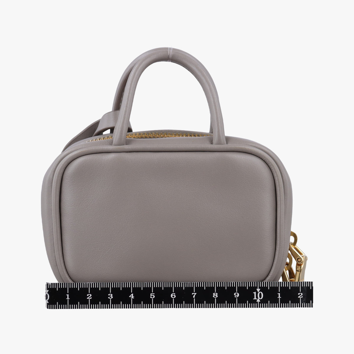 Pre-owned Miu Miu Beau Micro Grey Leather  handbag | stylenewstar