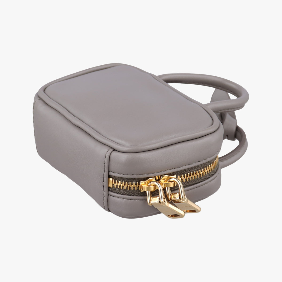 Pre-owned Miu Miu Beau Micro Grey Leather  handbag | stylenewstar