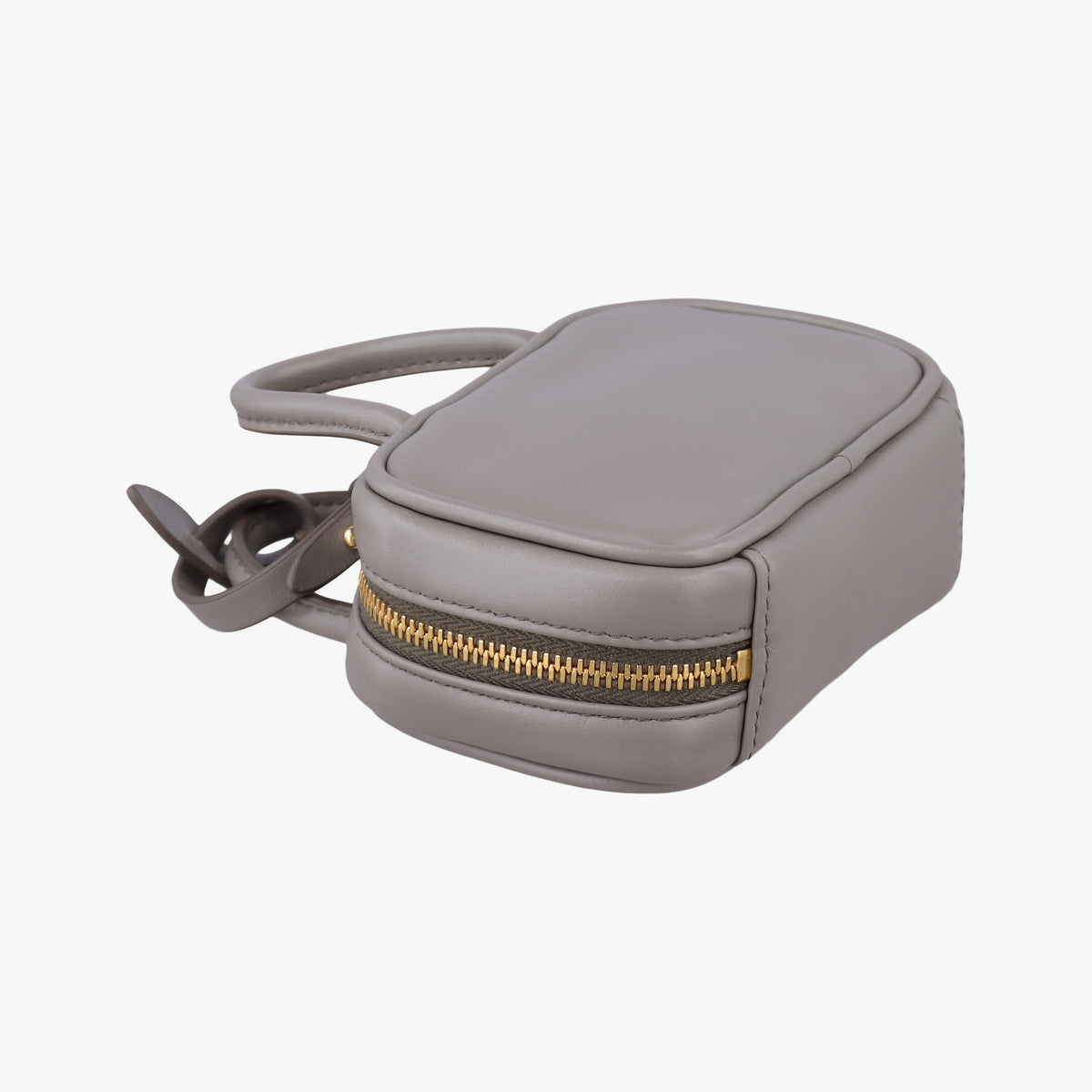 Pre-owned Miu Miu Beau Micro Grey Leather  handbag | stylenewstar