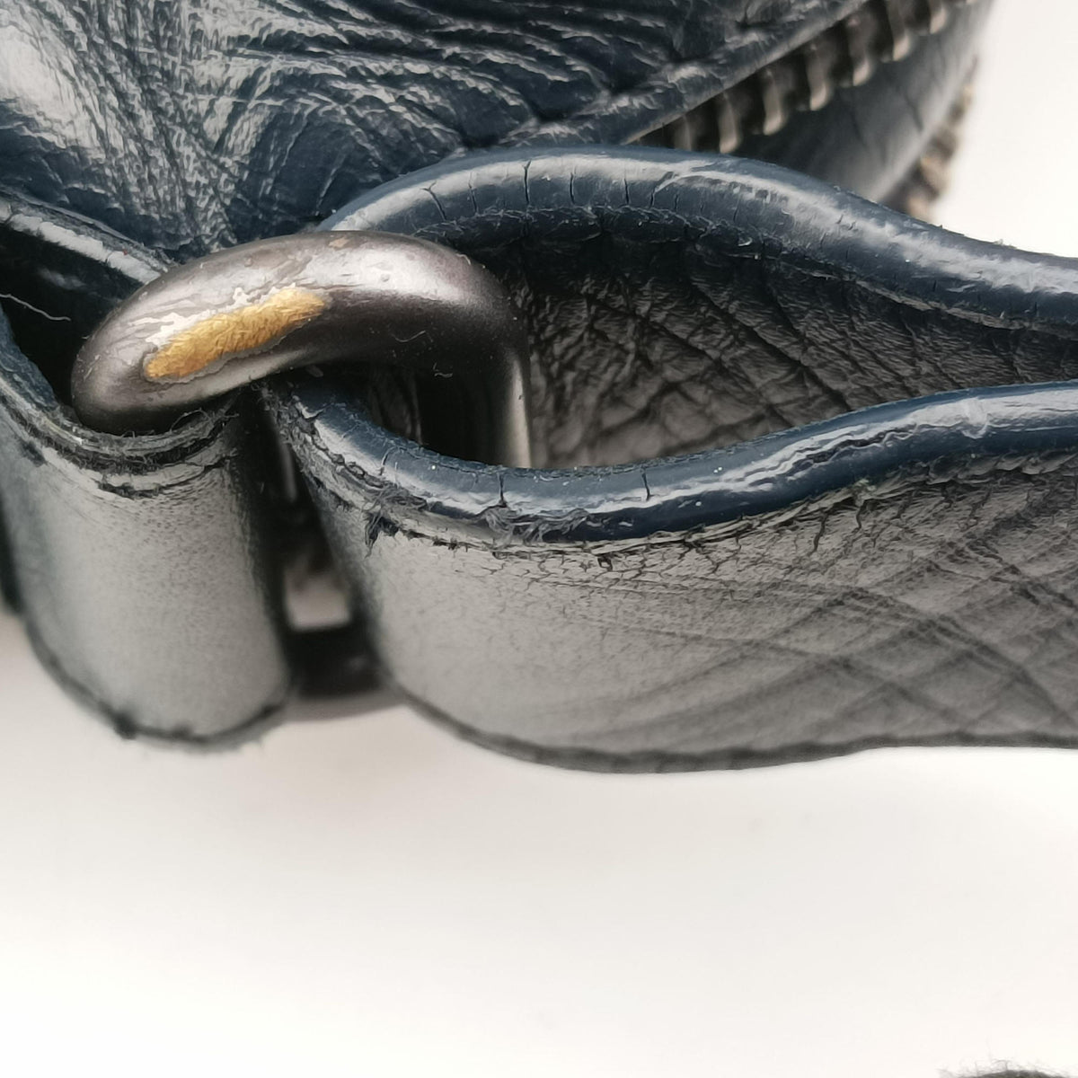 Vintage Bottega Veneta Intrecciato Navy lambskin  shoulderbag | stylenewstar