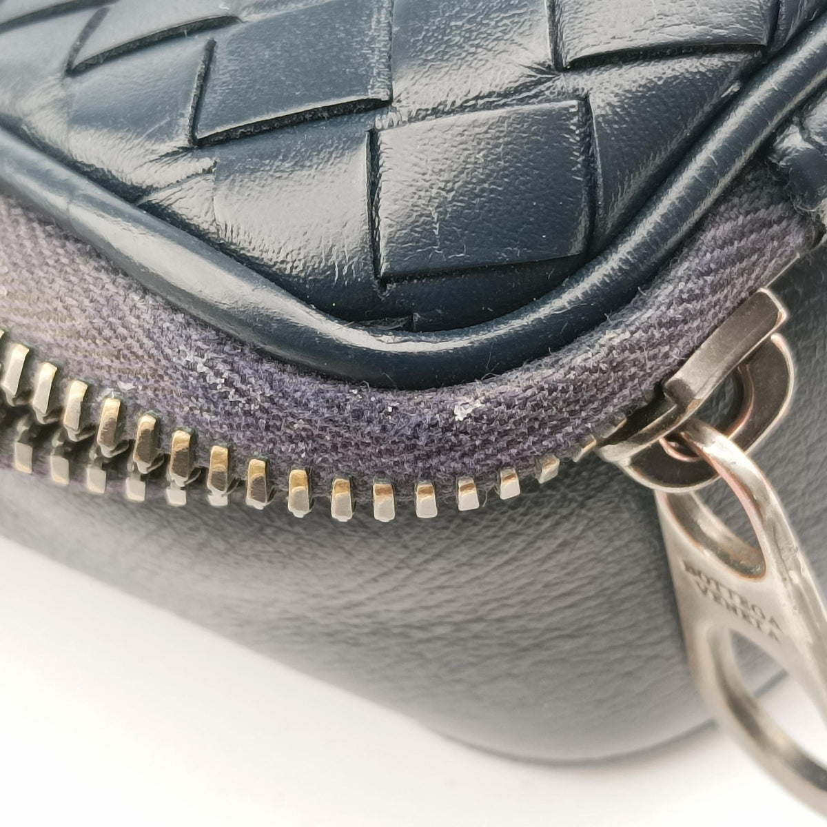 Vintage Bottega Veneta Intrecciato Navy lambskin  shoulderbag | stylenewstar