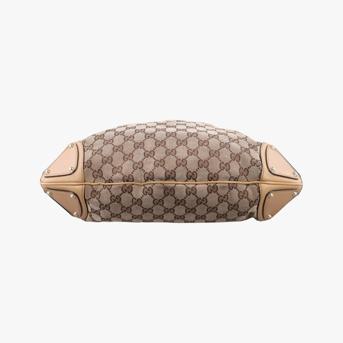 Pre-owned Gucci Indy Babouska Beige Canvas×Leather 185566 shoulderbag | stylenewstar