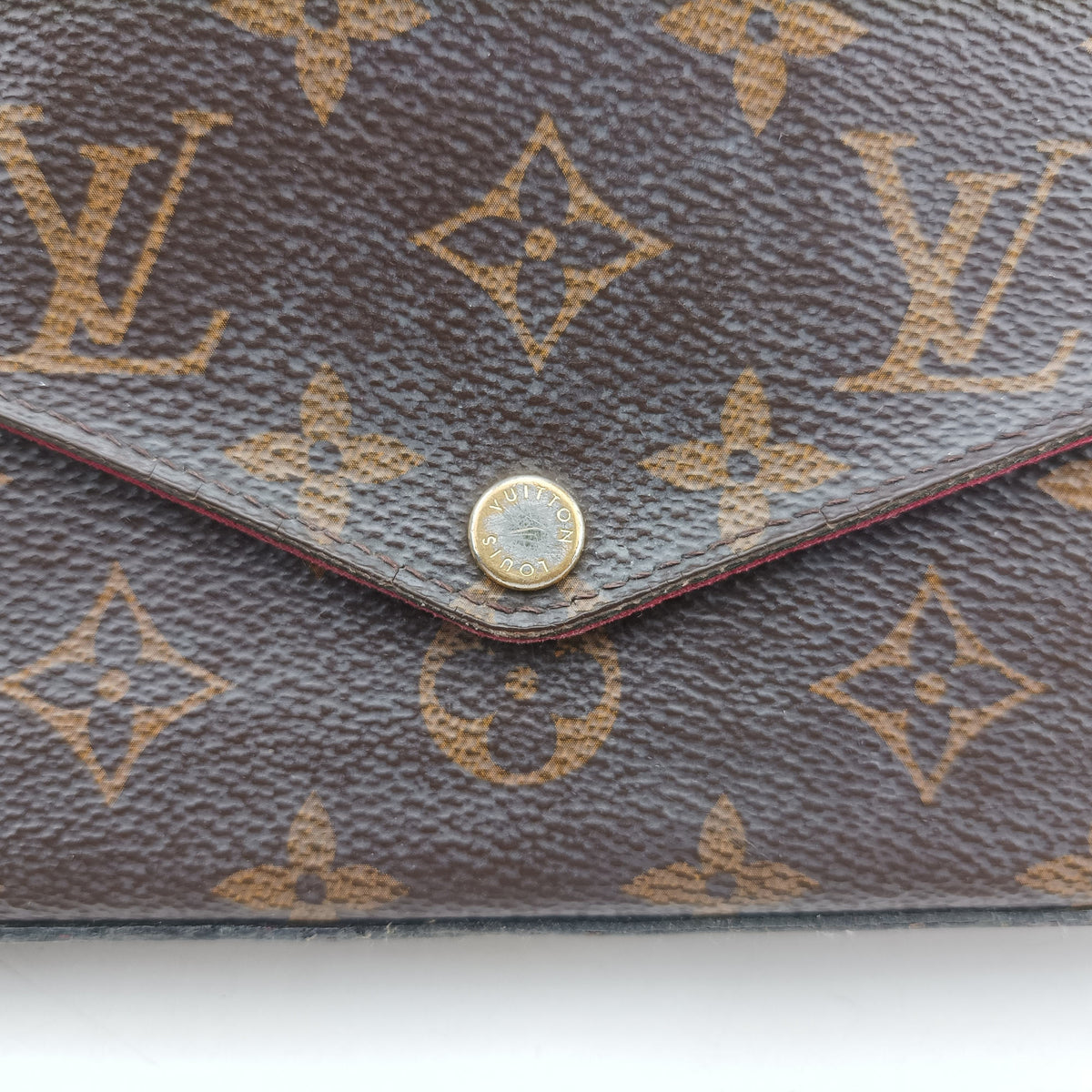 Pre-owned Louis Vuitton Pochette FeLICIE Brown Monogram Canvas M61276 shoulderbag | stylenewstar