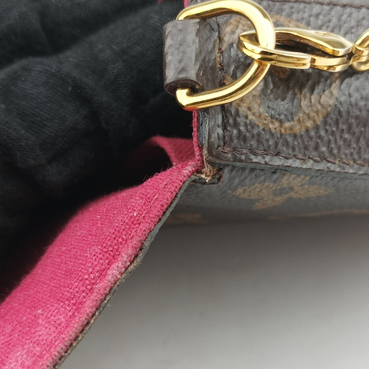 Pre-owned Louis Vuitton Pochette FeLICIE Brown Monogram Canvas M61276 shoulderbag | stylenewstar
