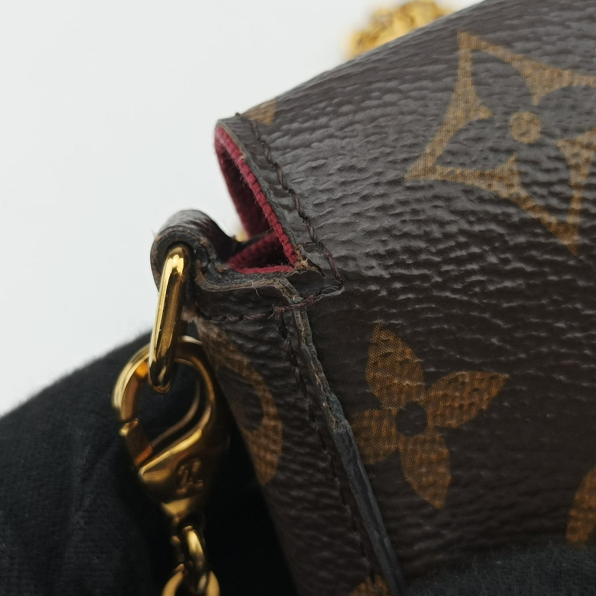 Pre-owned Louis Vuitton Pochette FeLICIE Brown Monogram Canvas M61276 shoulderbag | stylenewstar