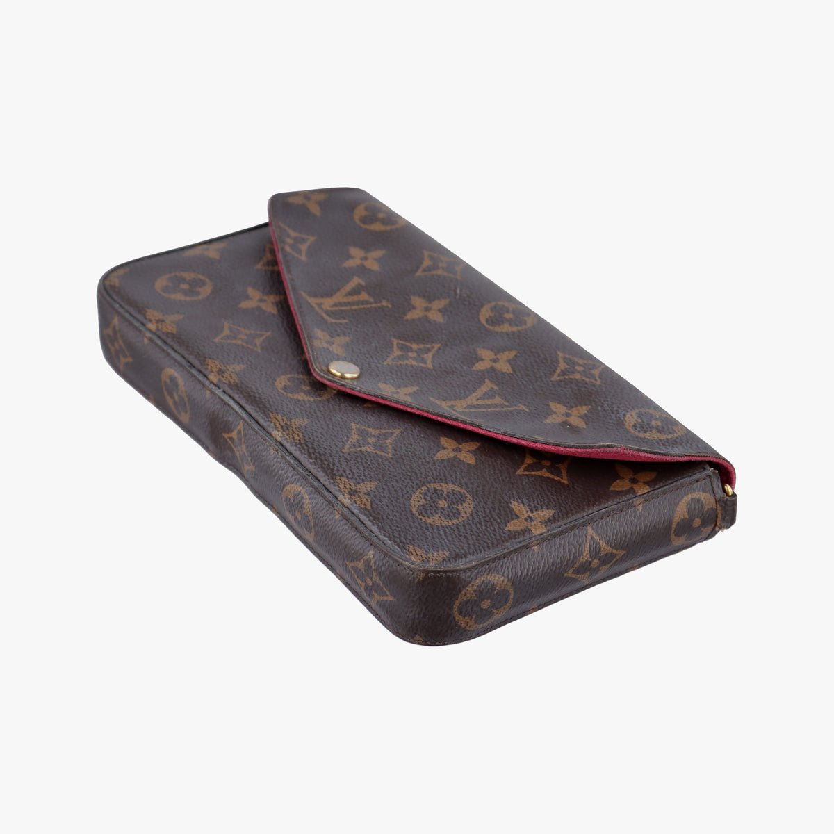 Pre-owned Louis Vuitton Pochette FeLICIE Brown Monogram Canvas M61276 shoulderbag | stylenewstar