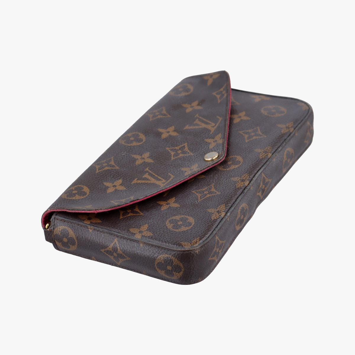 Pre-owned Louis Vuitton Pochette FeLICIE Brown Monogram Canvas M61276 shoulderbag | stylenewstar