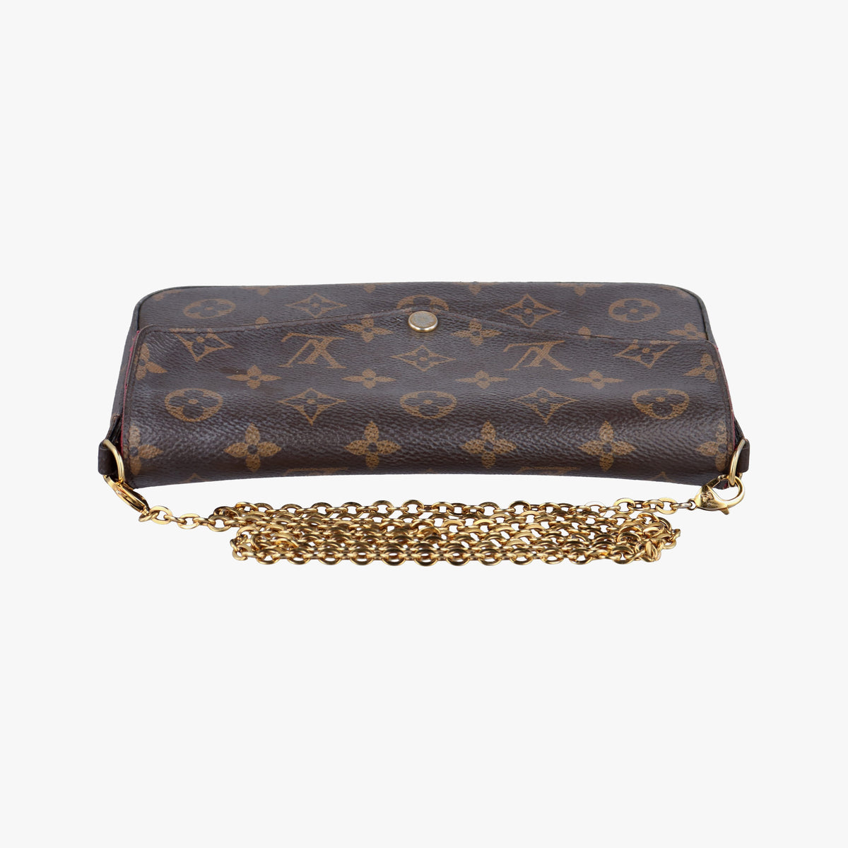 Pre-owned Louis Vuitton Pochette FeLICIE Brown Monogram Canvas M61276 shoulderbag | stylenewstar