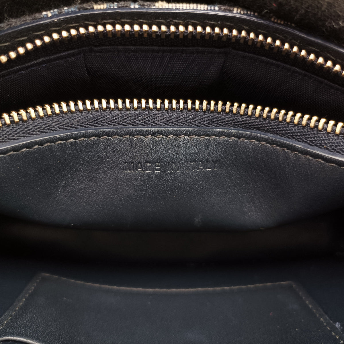 Pre-owned Christian Dior Saddle Navy Jacquard x Leather  bum bag/waist bag | stylenewstar