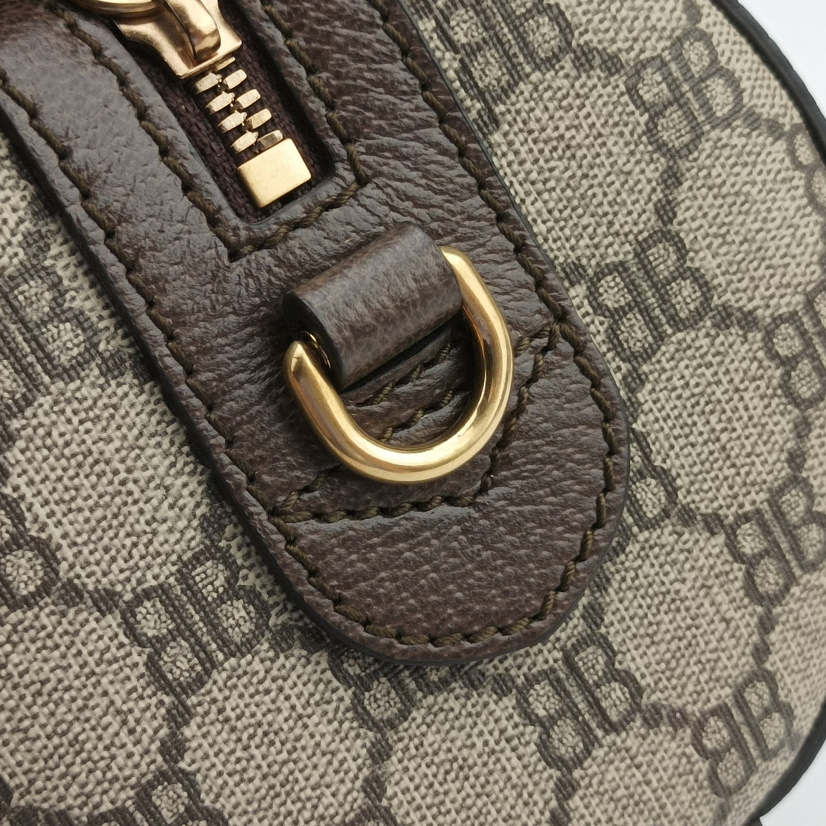 Pre-owned Balenciaga The Hacker Project Boston Beige x Brown PVC coated canvas×Leather 524532 shoulderbag | stylenewstar