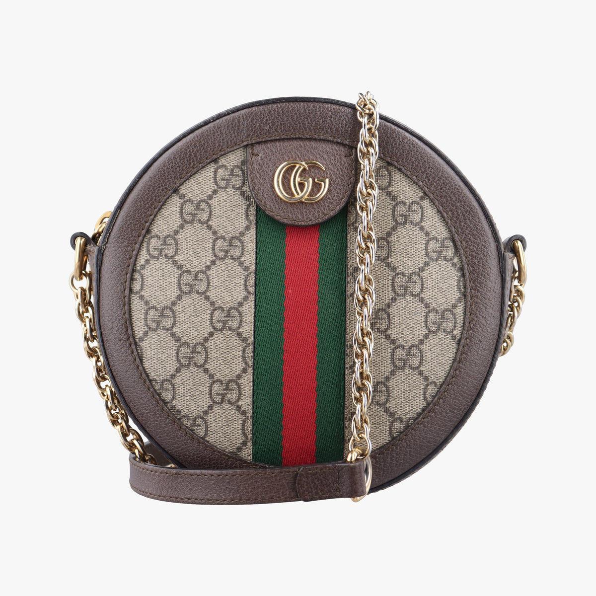 Secondhand Gucci Ophidia Brown×beige PVC coated canvas×Leather 550618 shoulderbag | stylenewstar