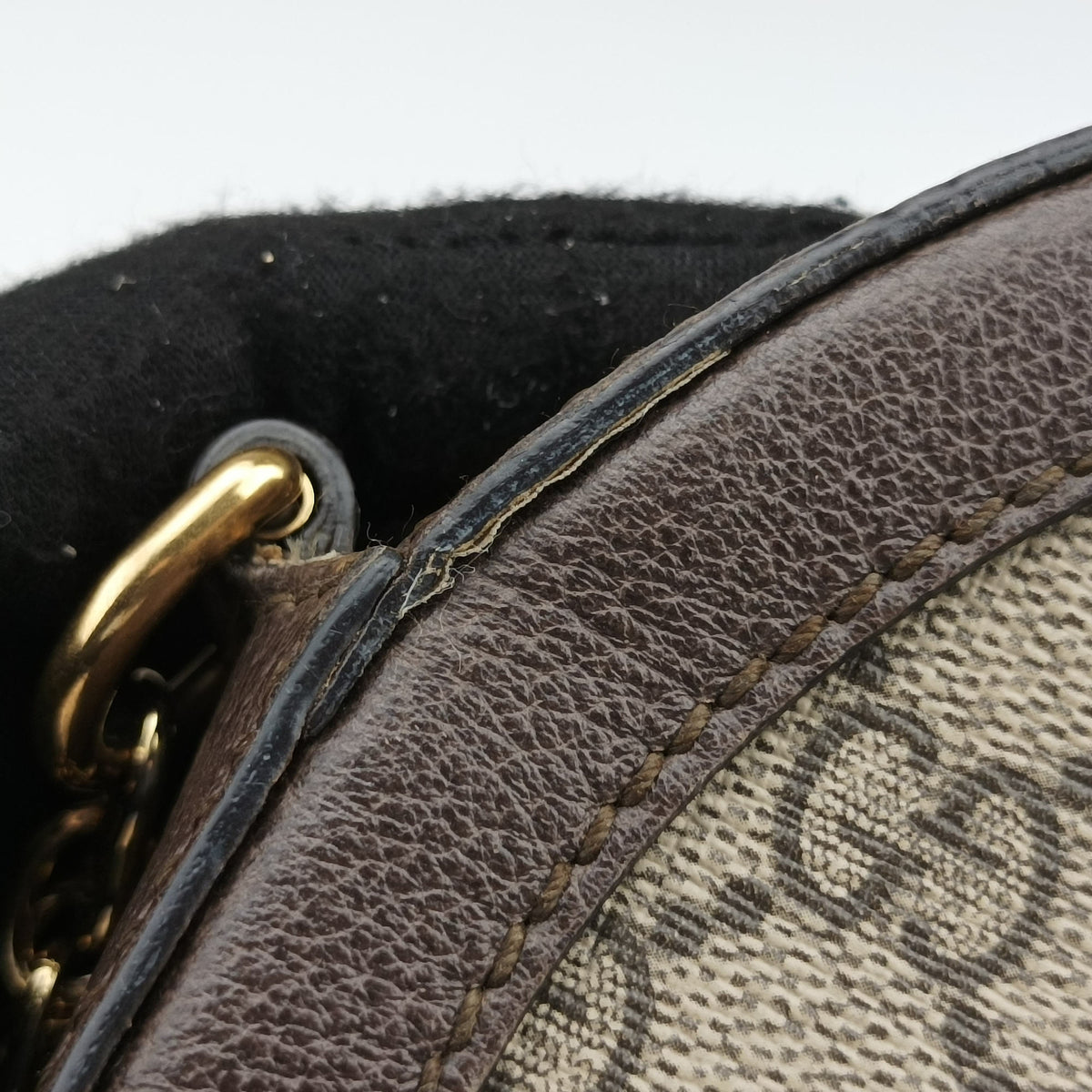 Secondhand Gucci Ophidia Brown×beige PVC coated canvas×Leather 550618 shoulderbag | stylenewstar
