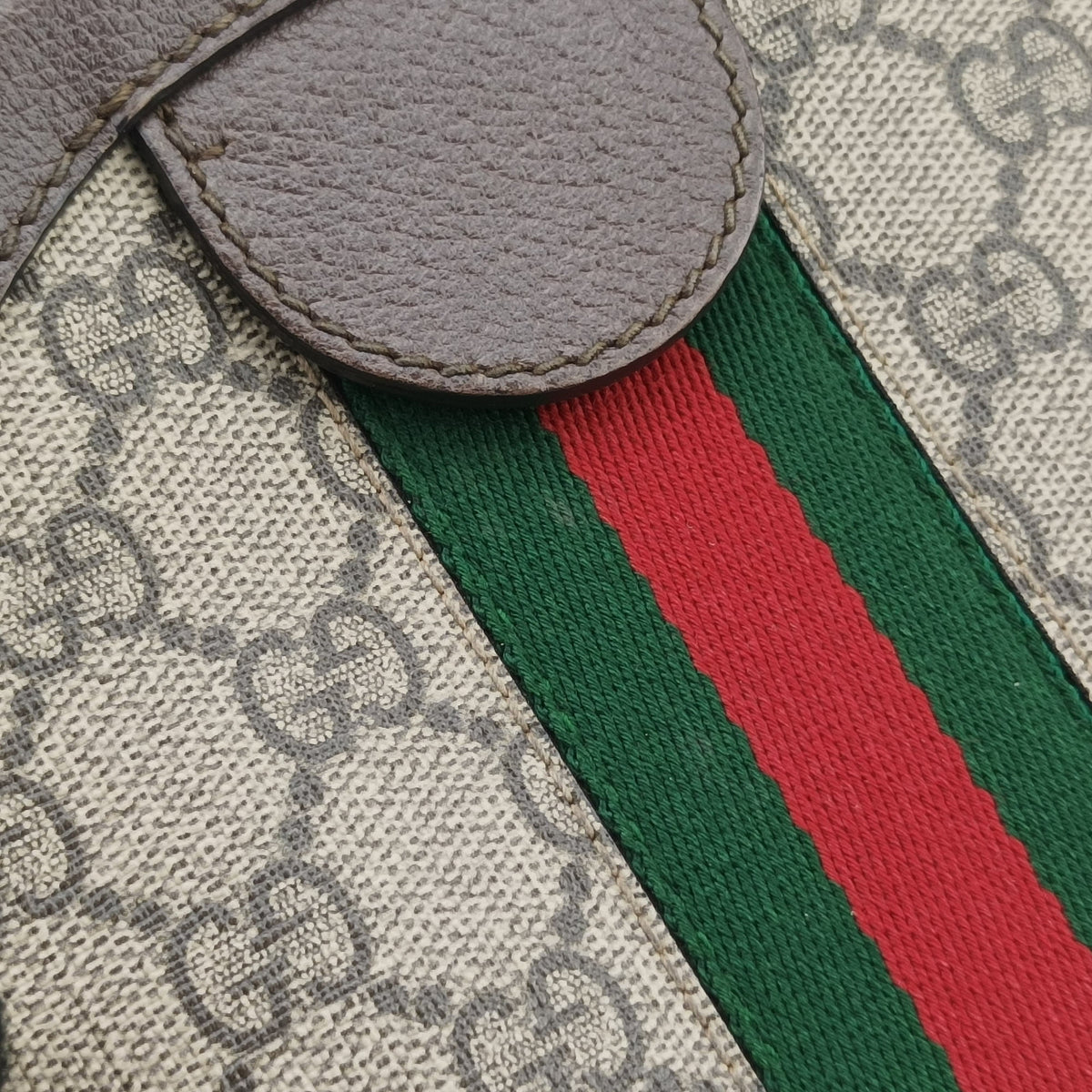 Secondhand Gucci Ophidia Brown×beige PVC coated canvas×Leather 550618 shoulderbag | stylenewstar