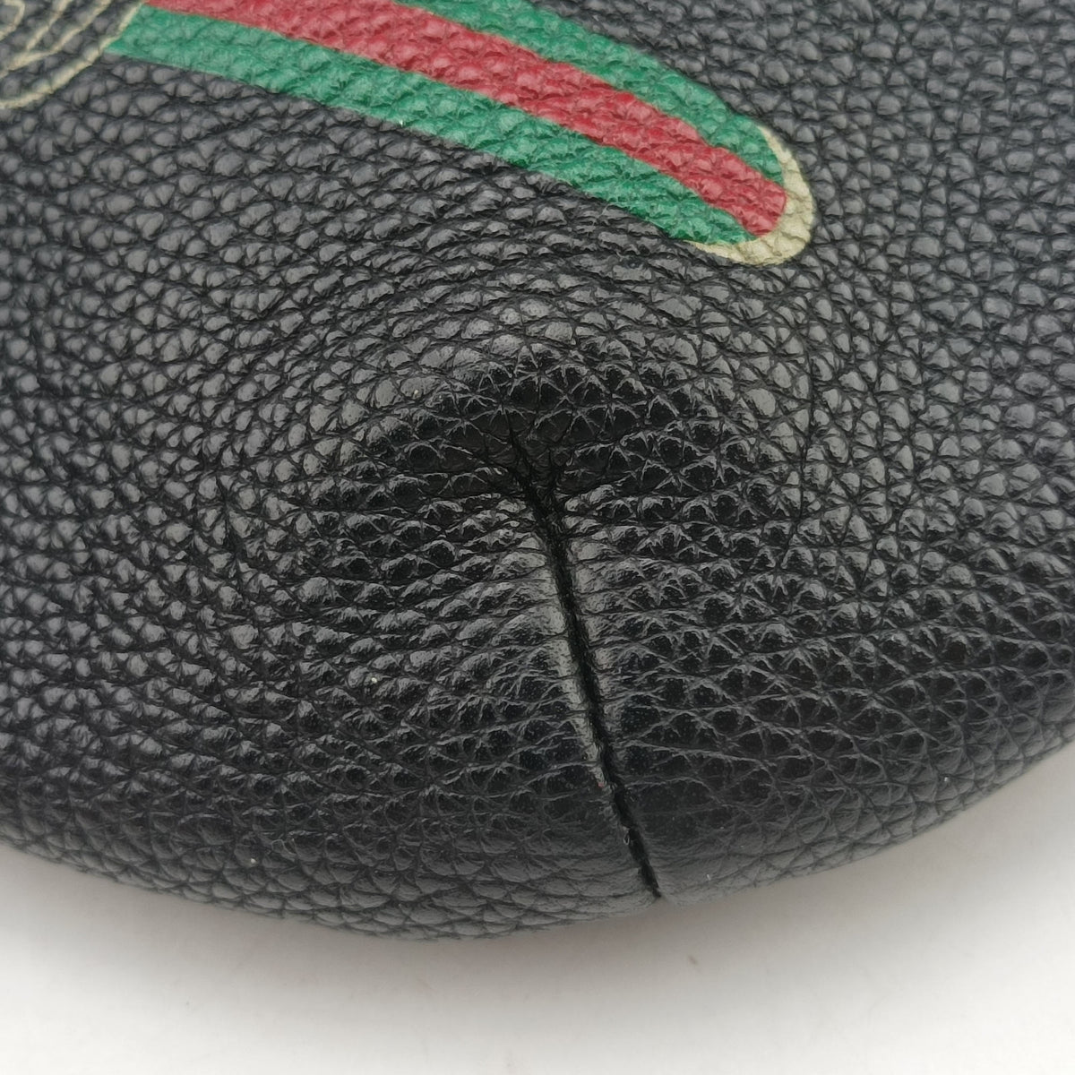 Secondhand Gucci Print Black Leather 527792 bum bag/waist bag | stylenewstar