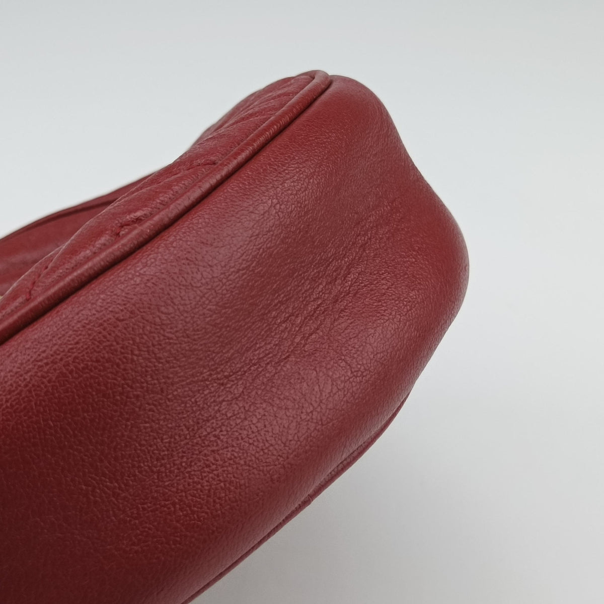 Pre-owned Gucci GG Marmont Red Leather 550154 shoulderbag | stylenewstar