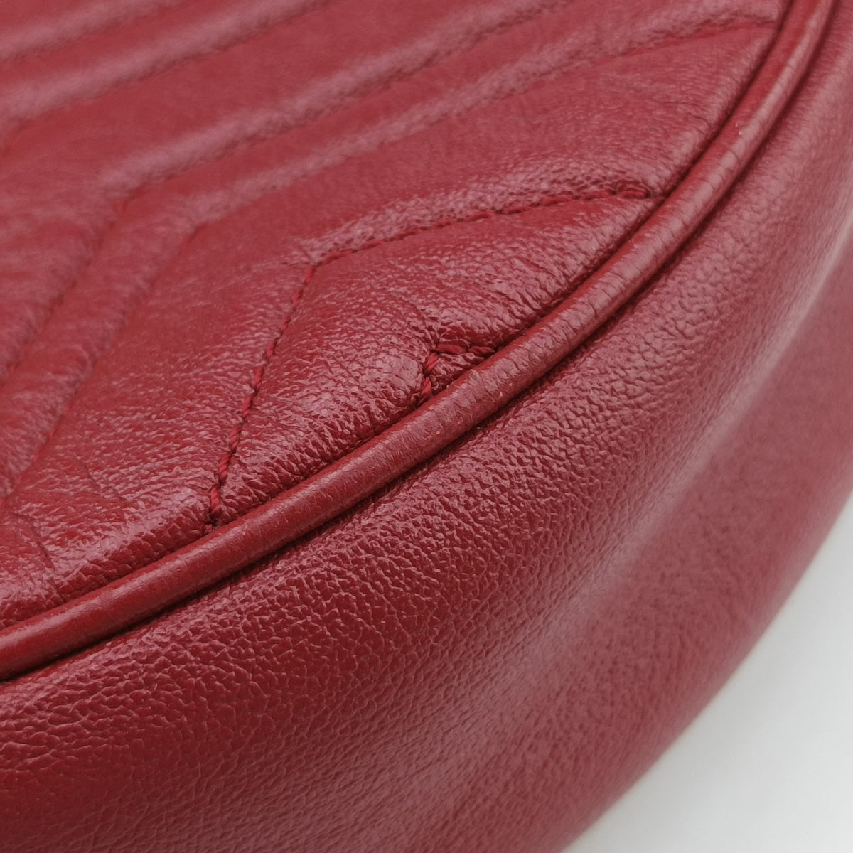 Pre-owned Gucci GG Marmont Red Leather 550154 shoulderbag | stylenewstar