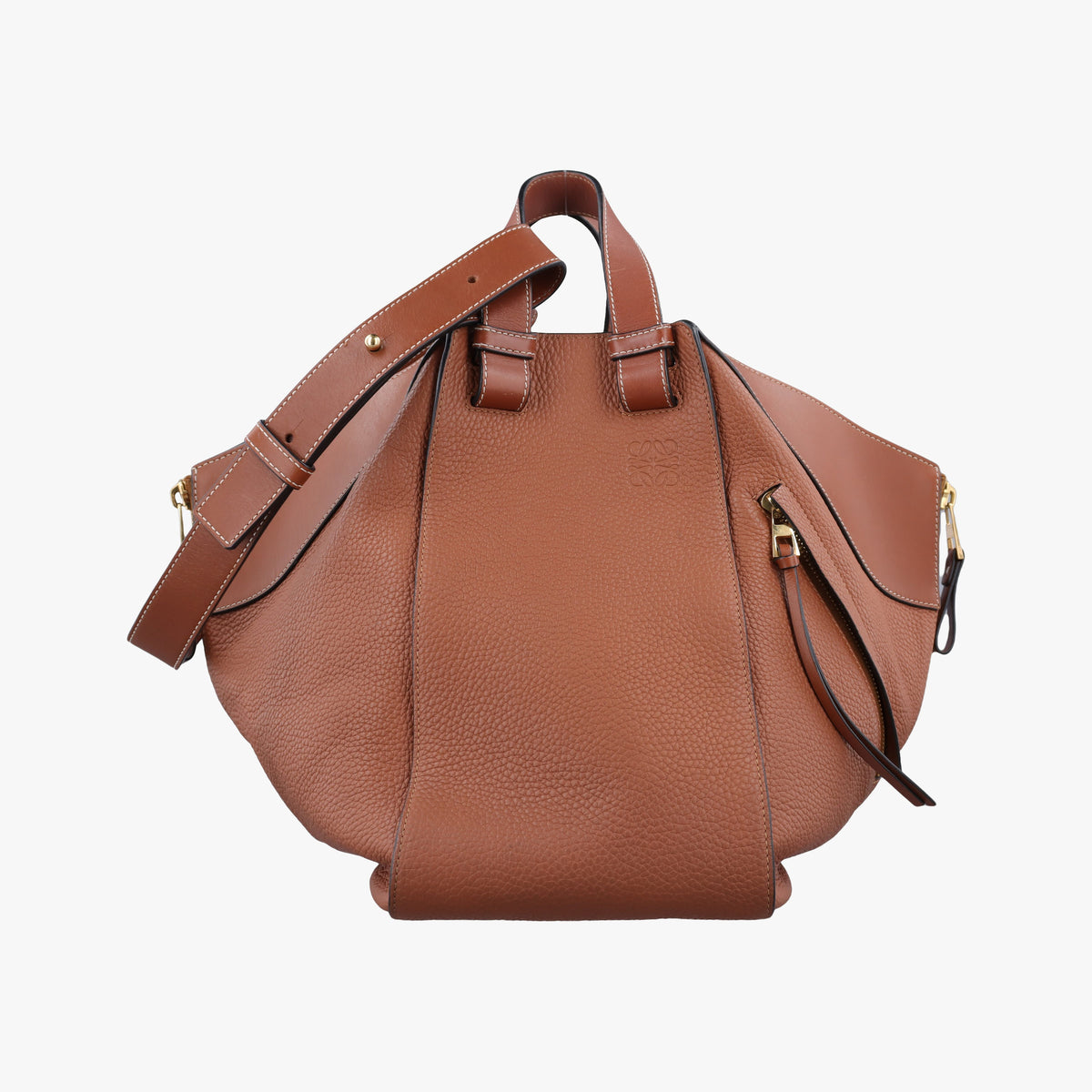 Secondhand Loewe Hammock Brown Leather  shoulderbag | stylenewstar