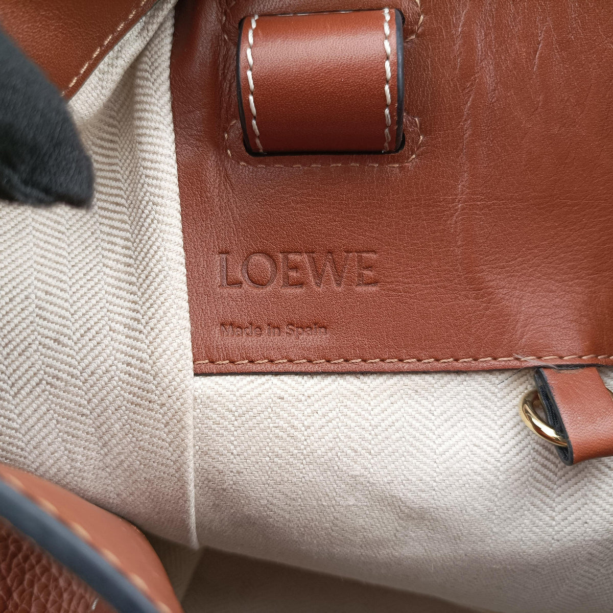 Secondhand Loewe Hammock Brown Leather  shoulderbag | stylenewstar