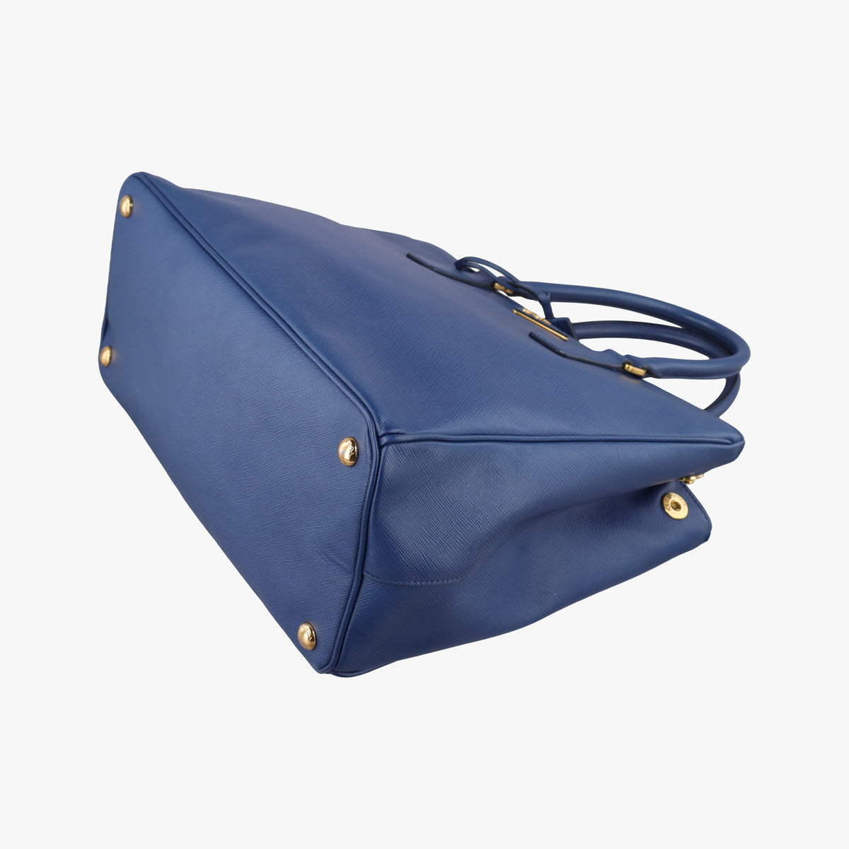 Pre-owned Prada Galleria Blue SAFFIANO Leather BN2274 shoulderbag | stylenewstar