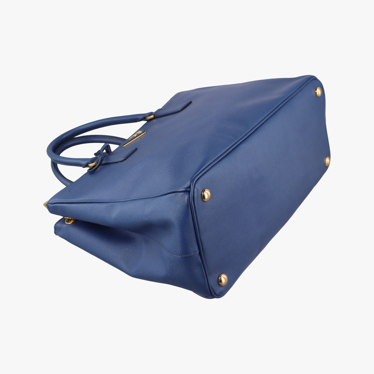 Pre-owned Prada Galleria Blue SAFFIANO Leather BN2274 shoulderbag | stylenewstar