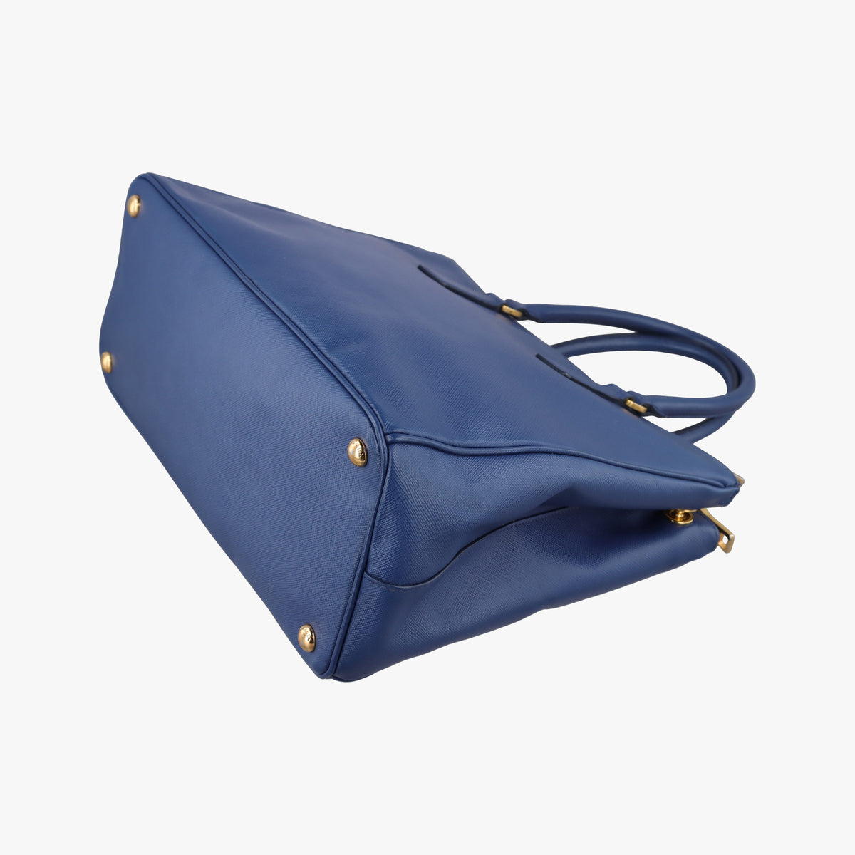 Pre-owned Prada Galleria Blue SAFFIANO Leather BN2274 shoulderbag | stylenewstar