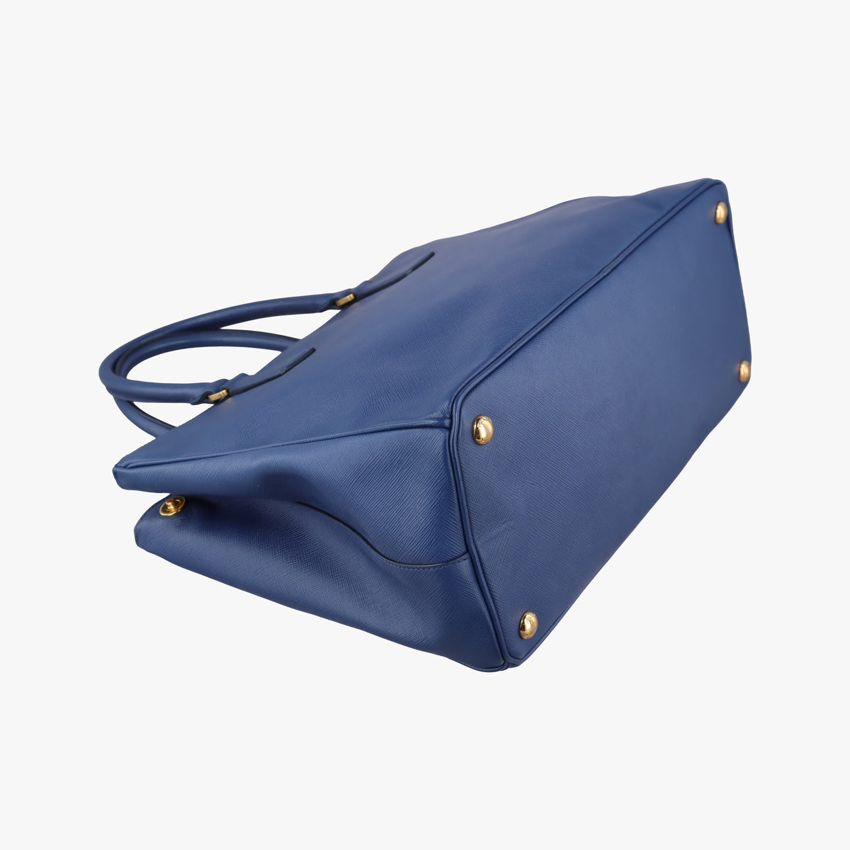 Pre-owned Prada Galleria Blue SAFFIANO Leather BN2274 shoulderbag | stylenewstar