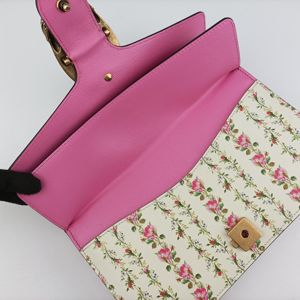 Secondhand Gucci Dionysus White×Pink×Multicolour Leather 400249 shoulderbag | stylenewstar