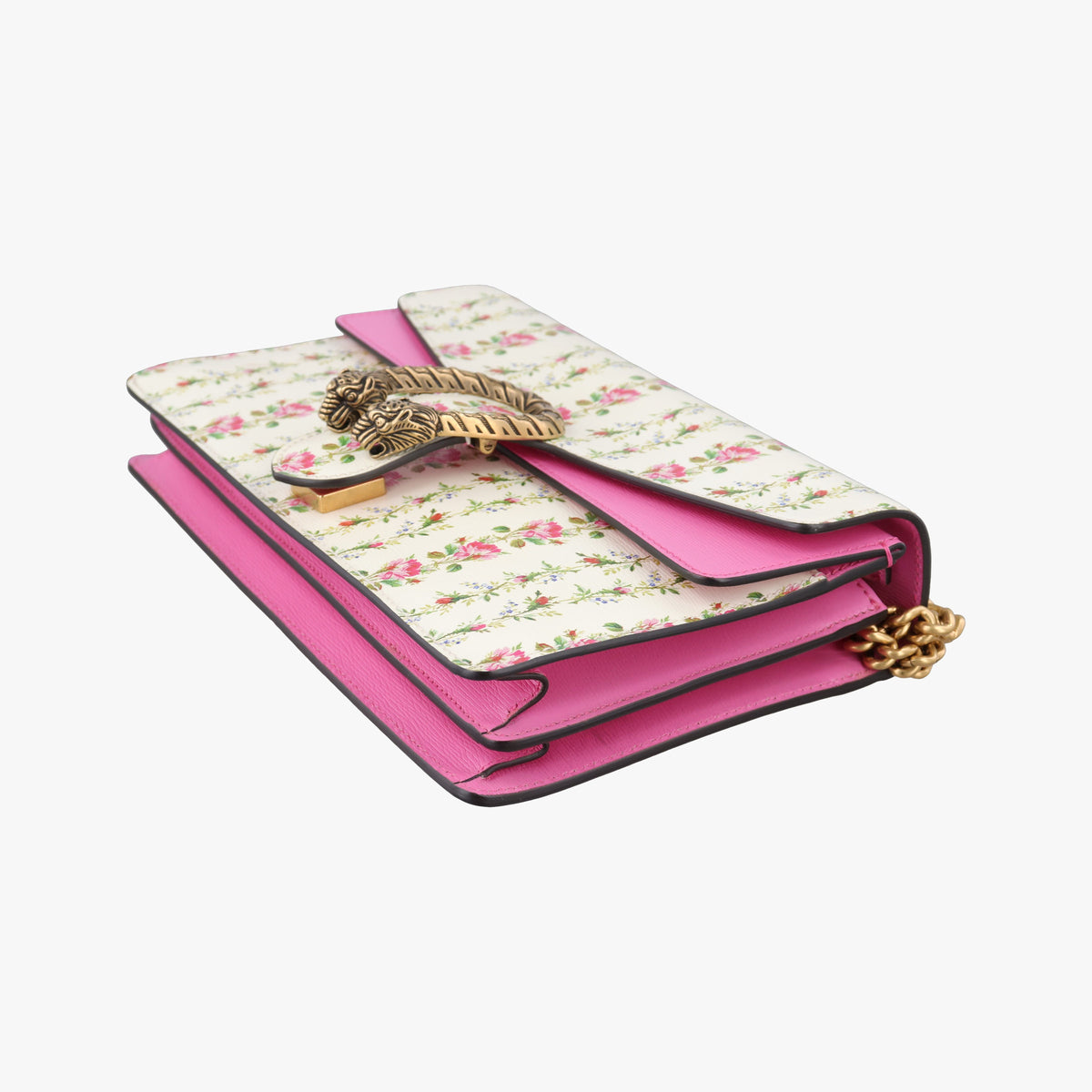 Secondhand Gucci Dionysus White×Pink×Multicolour Leather 400249 shoulderbag | stylenewstar