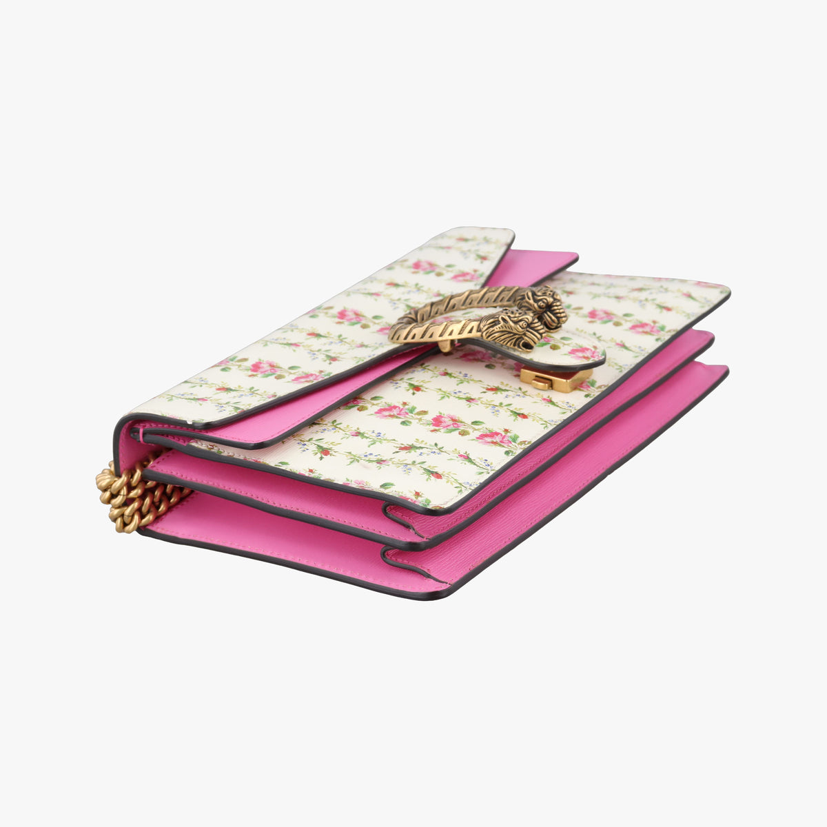 Secondhand Gucci Dionysus White×Pink×Multicolour Leather 400249 shoulderbag | stylenewstar