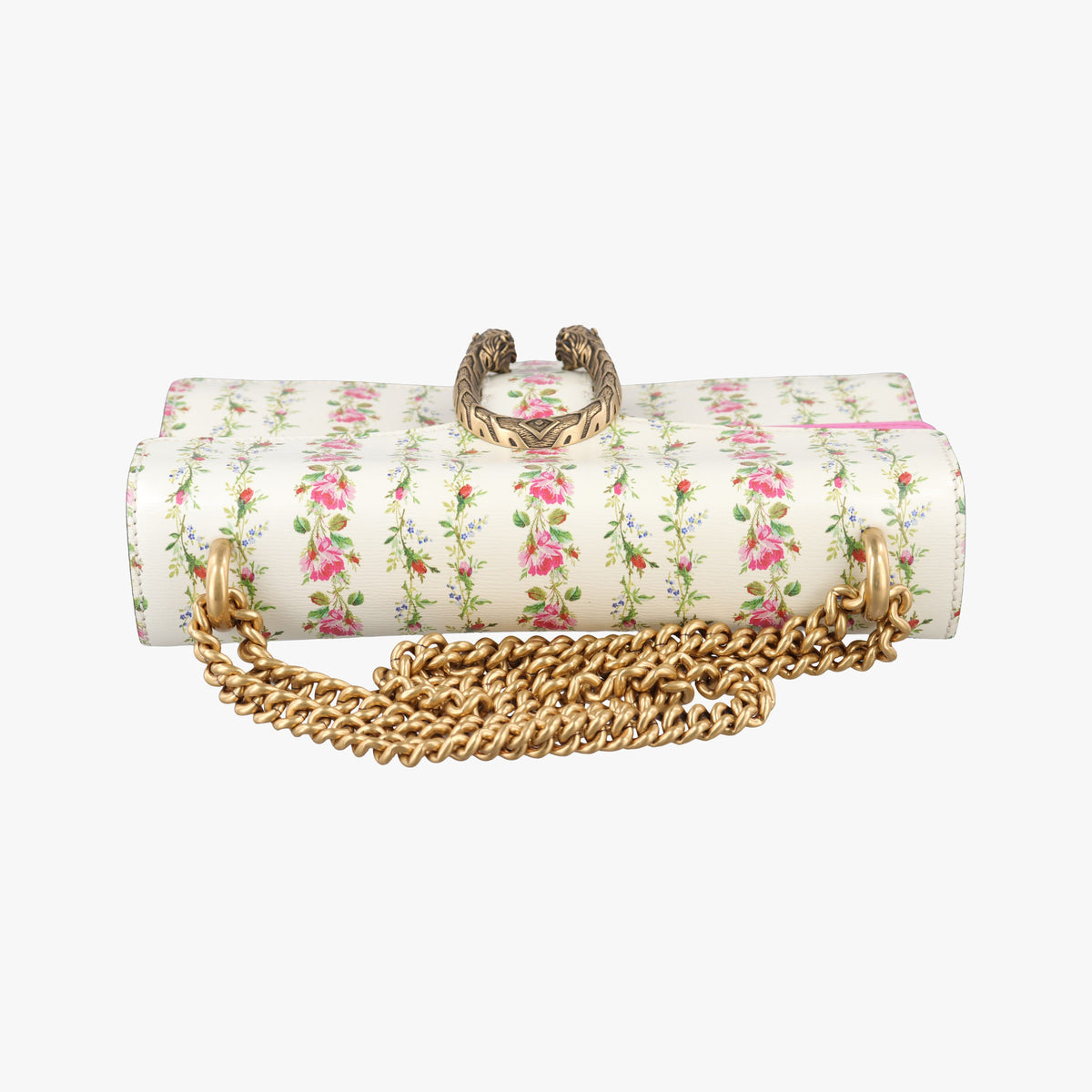 Secondhand Gucci Dionysus White×Pink×Multicolour Leather 400249 shoulderbag | stylenewstar