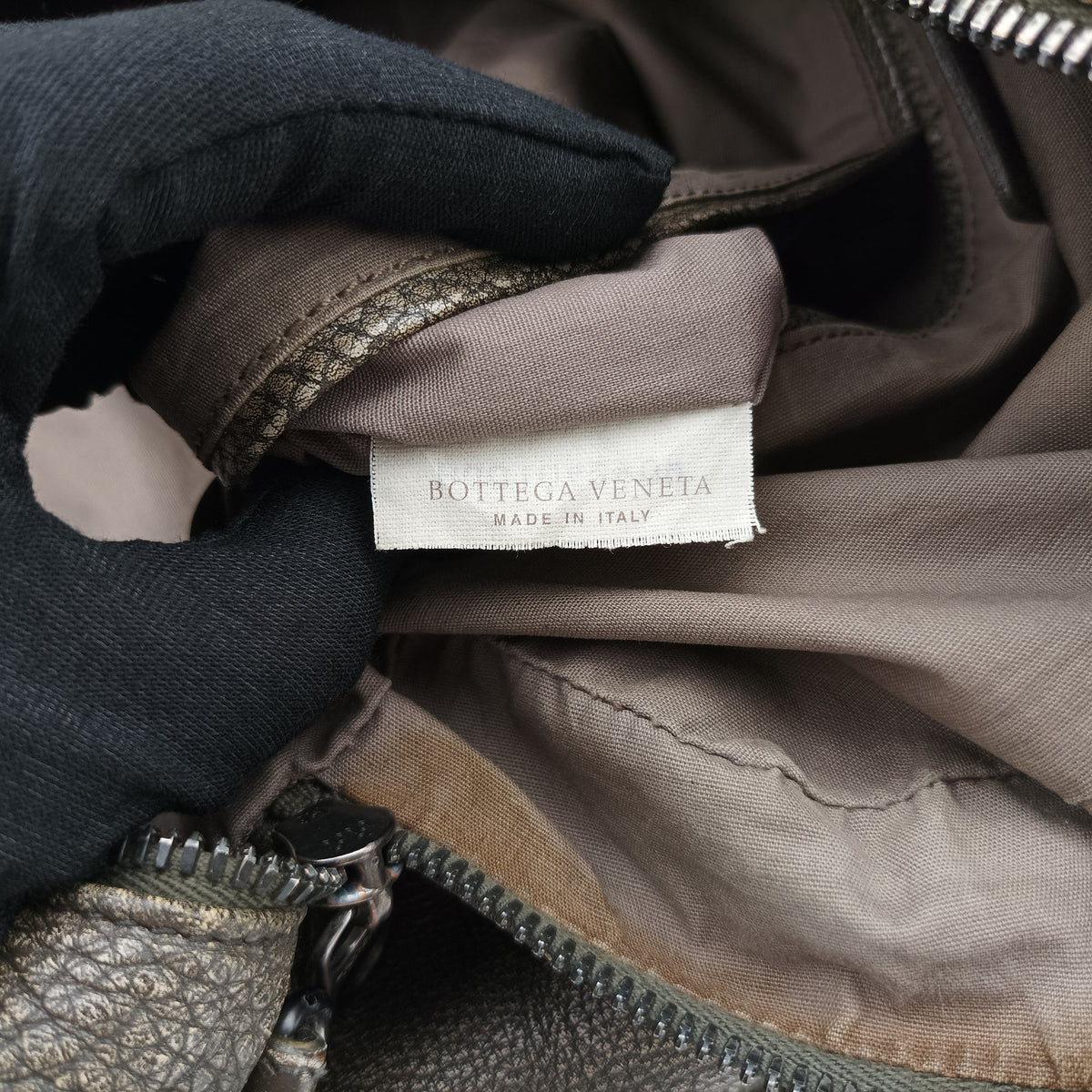 Secondhand Bottega Veneta Intrecciato Grey lambskin  shoulderbag | stylenewstar