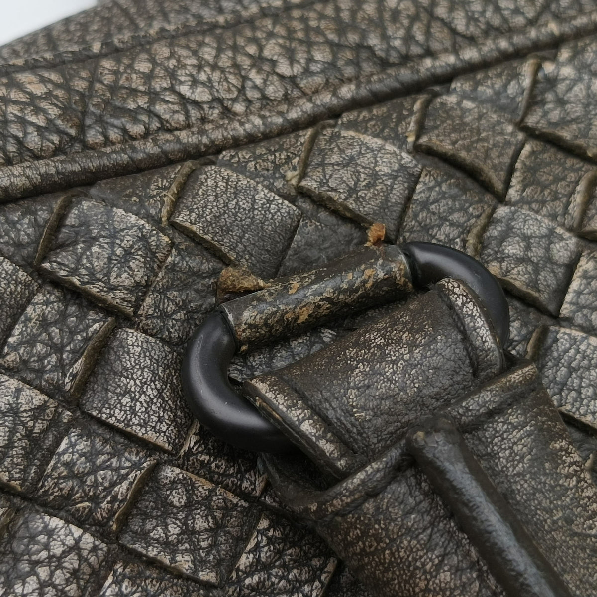 Secondhand Bottega Veneta Intrecciato Grey lambskin  shoulderbag | stylenewstar